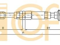 Cablu ambreiaj 10 3153 COFLE pentru Seat Cordoba Seat Inca Vw Derby Vw Flight Vw Polo Vw Caddy