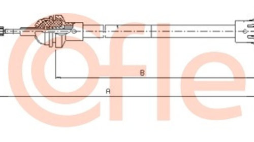 Cablu ambreiaj (103601 COFLE) SKODA,VW
