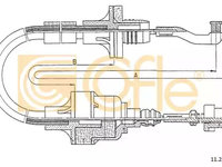 Cablu ambreiaj 11 2551 COFLE pentru Opel Vectra