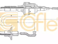 Cablu ambreiaj 11 256 COFLE pentru Opel Kadett