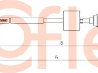 Cablu ambreiaj (112154 COFLE) Citroen