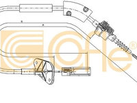 Cablu ambreiaj 12 7202 COFLE pentru Fiat Panda Ford Ka Fiat 500