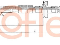 Cablu ambreiaj (14022 COFLE) FIAT