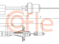 Cablu ambreiaj (151314 COFLE) AUSTIN,MG,ROVER