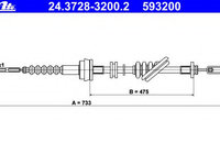 Cablu ambreiaj 24 3728-3200 2 ATE pentru Kia Rio