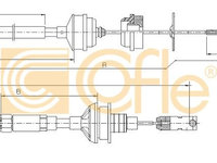 Cablu ambreiaj 492 3 COFLE pentru Fiat Scudo Peugeot 806 CitroEn Evasion CitroEn Synergie Peugeot Expert