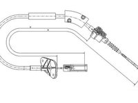 Cablu ambreiaj (58006000 TEXTAR) FIAT,FORD