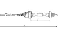 Cablu ambreiaj (58008700 TEXTAR) OPEL,VAUXHALL