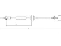 Cablu ambreiaj (58013900 TEXTAR) DACIA,RENAULT