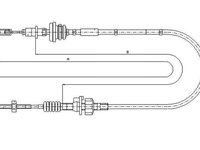 Cablu ambreiaj (58014200 TEXTAR) PEUGEOT,TOYOTA