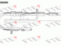 Cablu ambreiaj AUDI 80 ( B2 ) FTE FKS02005