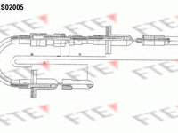 Cablu ambreiaj AUDI 80 ( B3 ) FTE FKS02005