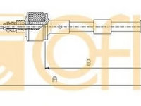Cablu ambreiaj CHEVROLET CORSA pick-up COFLE 11.2531 PieseDeTop