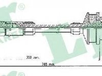 Cablu ambreiaj CITROEN JUMPY caroserie BS BT BY BZ LPR C0218C