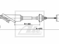 Cablu ambreiaj CITROEN SAXO S0 S1 TEXTAR 58009800 PieseDeTop