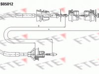 Cablu ambreiaj CITROEN XANTIA Break X1 FTE FKS05012