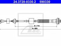 Cablu ambreiaj CITROEN XSARA PICASSO (N68) (1999 - 2016) ATE 24.3728-0330.2 piesa NOUA