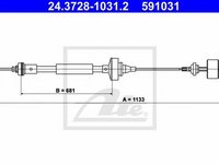 Cablu ambreiaj DACIA LOGAN LS ATE 24372810312