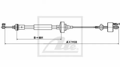 Cablu ambreiaj DACIA LOGAN LS TEXTAR 58013900