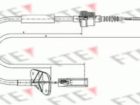 Cablu ambreiaj FIAT 500 312 FTE FKS09022 PieseDeTop