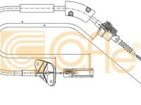 Cablu ambreiaj FIAT 500 C (312) (2009 - 2016) COFLE 12.7202 piesa NOUA