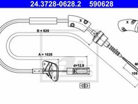 Cablu ambreiaj FIAT 500 C 312 TEXTAR 58006000