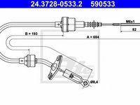 Cablu ambreiaj FIAT ALBEA 178 ATE 24372805332