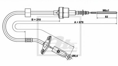 Cablu ambreiaj FIAT ALBEA 178 ATE 24372805352