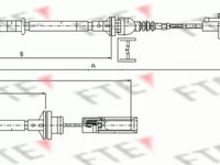 Cablu ambreiaj FIAT BRAVO I 182 FTE FKS09020 PieseDeTop