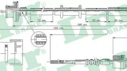 Cablu ambreiaj FIAT BRAVO I 182 LPR C0048C Pi