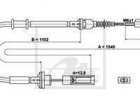 Cablu ambreiaj FIAT BRAVO I 182 TEXTAR 58005700 PieseDeTop