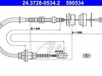 Cablu ambreiaj FIAT DUCATO bus 230 ATE 24372805342