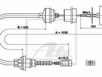 Cablu ambreiaj FIAT DUCATO bus 230 ATE 24372803372 PieseDeTop