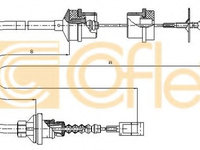 Cablu ambreiaj FIAT DUCATO caroserie (230L) (1994 - 2002) COFLE 1172.8