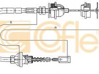 Cablu ambreiaj FIAT DUCATO caroserie (230L) (1994 - 2002) COFLE 1172.4 piesa NOUA