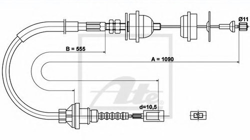 Cablu ambreiaj FIAT DUCATO caroserie (230L) (