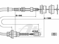 Cablu ambreiaj FIAT DUCATO caroserie 230L ATE 24372805342 PieseDeTop