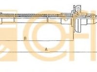 Cablu ambreiaj FIAT DUCATO caroserie (290) (1989 - 1994) COFLE 1172.1