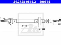 Cablu ambreiaj FIAT DUCATO caroserie 290 ATE 24372805152