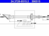 Cablu ambreiaj FIAT DUCATO caroserie 290 TEXTAR 58004400