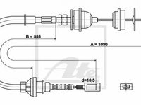 Cablu ambreiaj FIAT DUCATO platou sasiu 230 ATE 24372805192 PieseDeTop