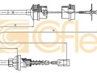 Cablu ambreiaj FIAT DUCATO platou / sasiu (244) (2002 - 2016) COFLE 1172.8 piesa NOUA