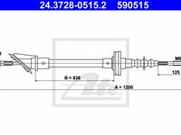 Cablu ambreiaj FIAT DUCATO platou sasiu 290 ATE 24372805152