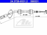 Cablu ambreiaj FIAT FIORINO caroserie (146), FIAT FIORINO (147), FIAT FIORINO Pick up (146) - ATE 24.3728-0531.2