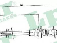 Cablu ambreiaj FIAT PANDA 141A LPR C0134C PieseDeTop