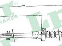 Cablu ambreiaj FIAT PANDA 141A LPR C0134C