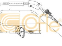 Cablu ambreiaj FIAT PANDA (169) (2003 - 2016) COFLE 12.7202
