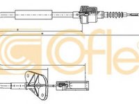 Cablu ambreiaj FIAT PANDA 169 COFLE 12.7201