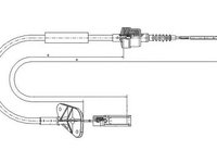 Cablu ambreiaj FIAT PANDA (169) - OEM - MAXGEAR: 32-0534 - W02771291 - LIVRARE DIN STOC in 24 ore!!!