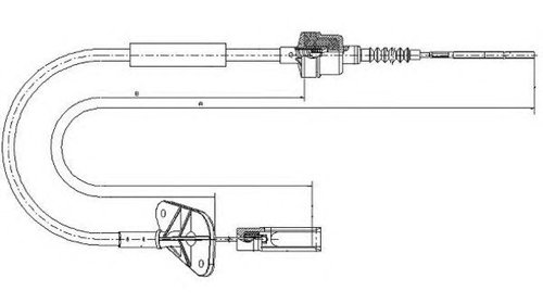 Cablu ambreiaj FIAT PANDA (169) - OEM - MAXGE